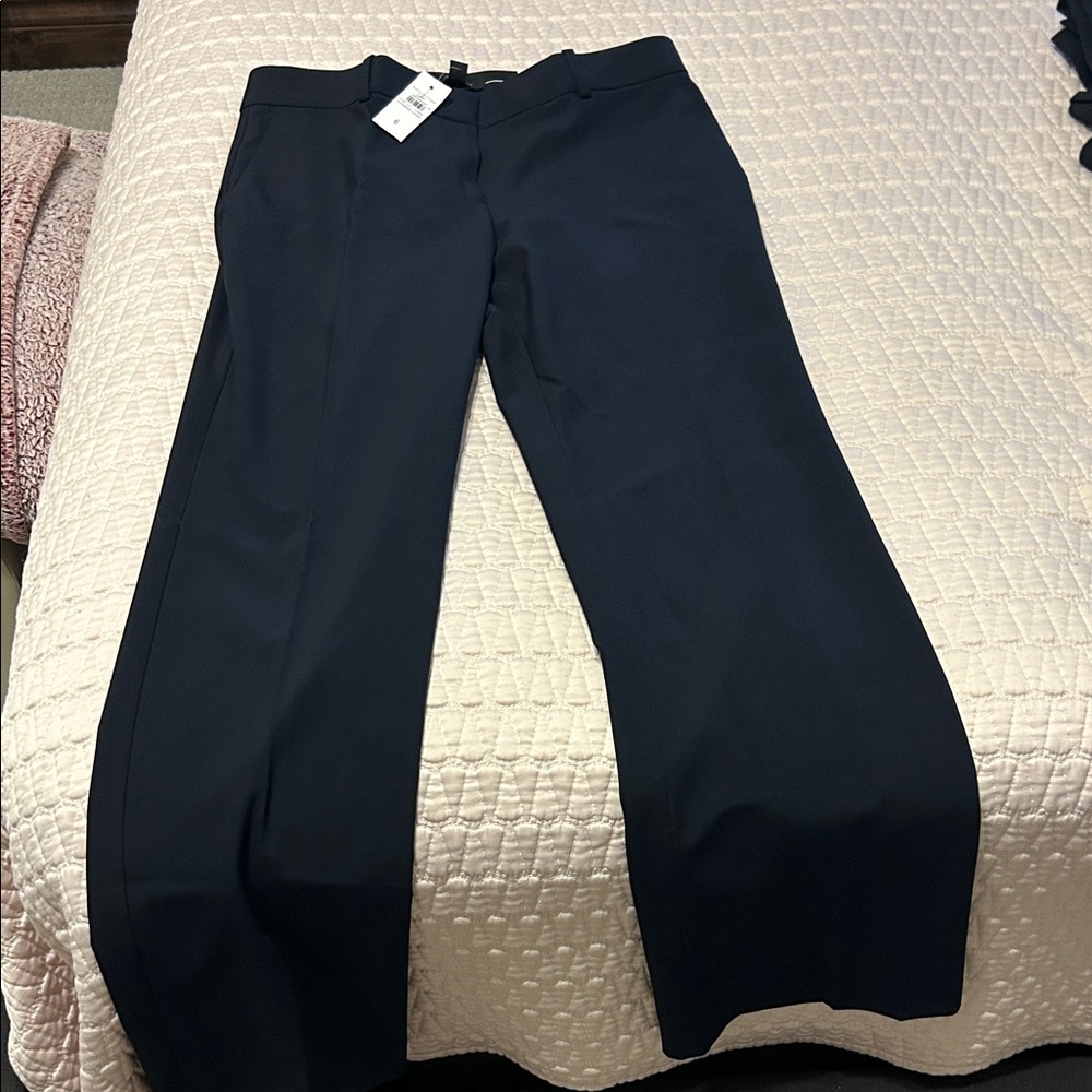 Ann Taylor Midnight Blue Full-Length Trousers
